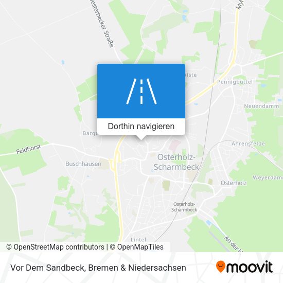 Vor Dem Sandbeck Karte