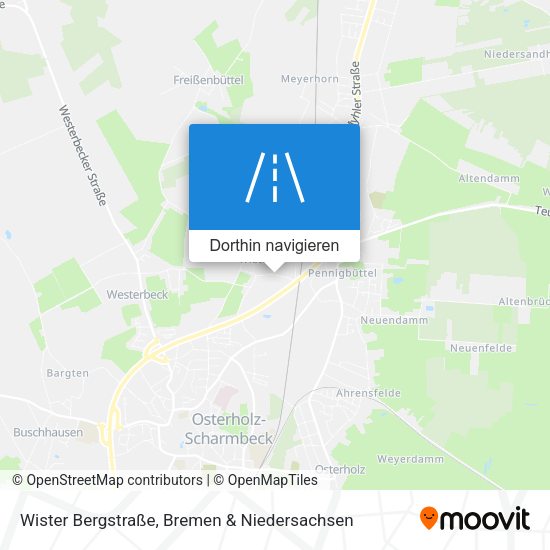 Wister Bergstraße Karte