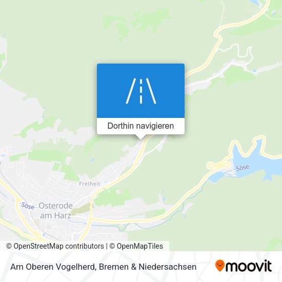 Am Oberen Vogelherd Karte
