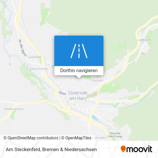 Am Steckenfeld Karte