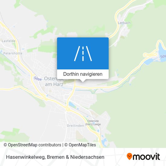 Hasenwinkelweg Karte