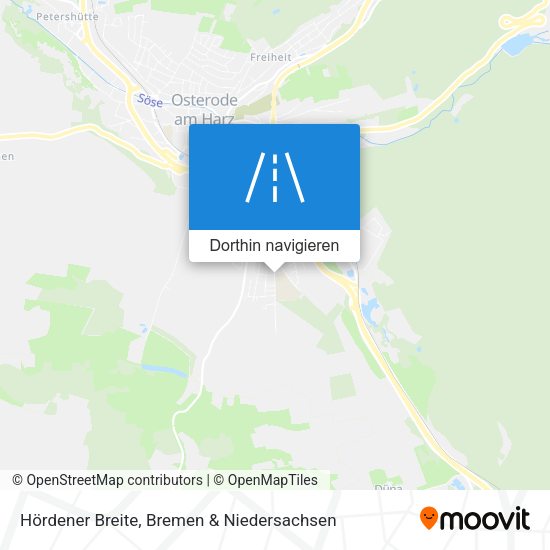 Hördener Breite Karte