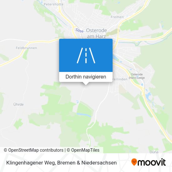 Klingenhagener Weg Karte