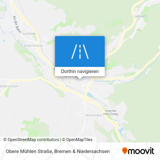 Obere Mühlen Straße Karte