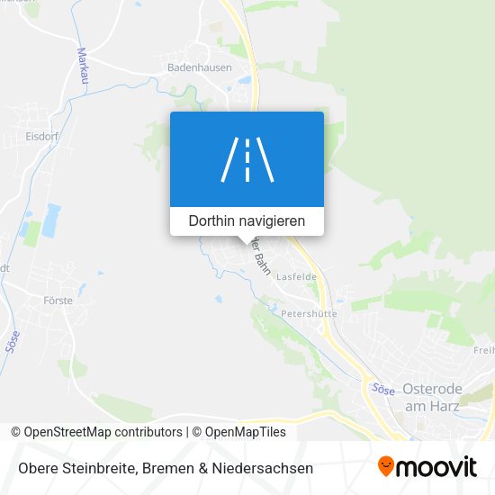 Obere Steinbreite Karte