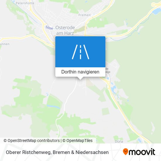 Oberer Ristchenweg Karte