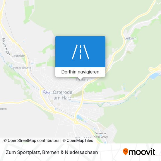 Zum Sportplatz Karte