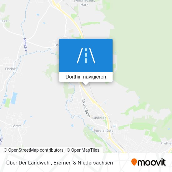 Über Der Landwehr Karte