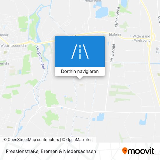 Freesienstraße Karte