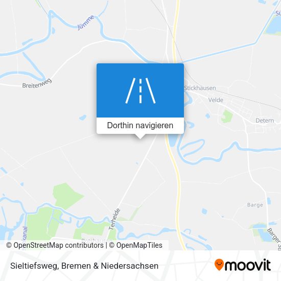 Sieltiefsweg Karte