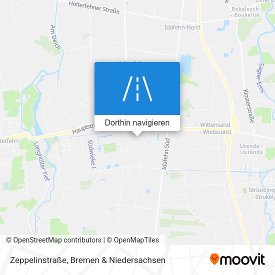 Zeppelinstraße Karte