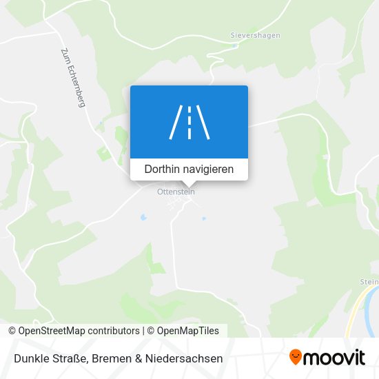 Dunkle Straße Karte
