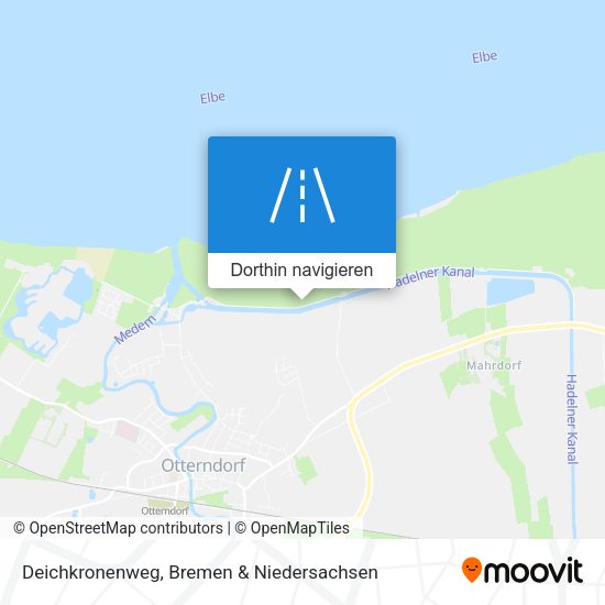 Deichkronenweg Karte