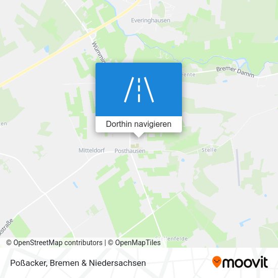 Poßacker Karte