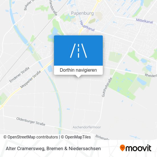 Alter Cramersweg Karte
