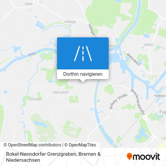 Bokel-Nenndorfer Grenzgraben Karte