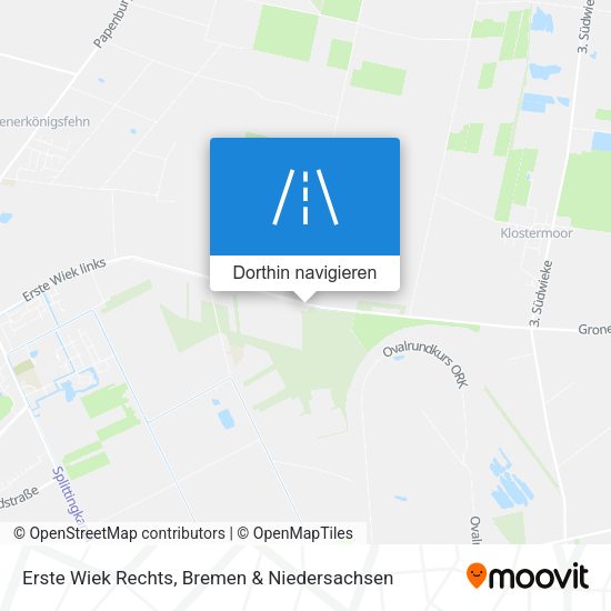 Erste Wiek Rechts Karte