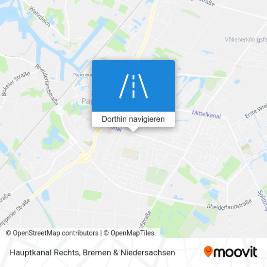 Hauptkanal Rechts Karte