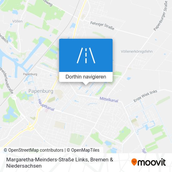 Margaretha-Meinders-Straße Links Karte