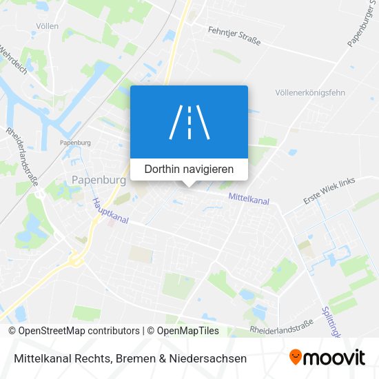Mittelkanal Rechts Karte
