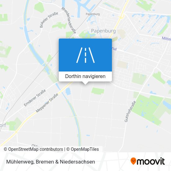 Mühlenweg Karte