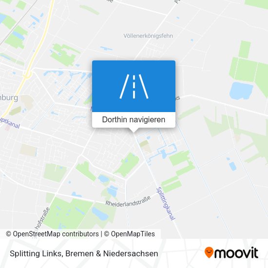 Splitting Links Karte