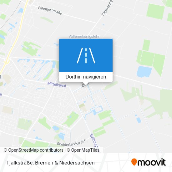 Tjalkstraße Karte