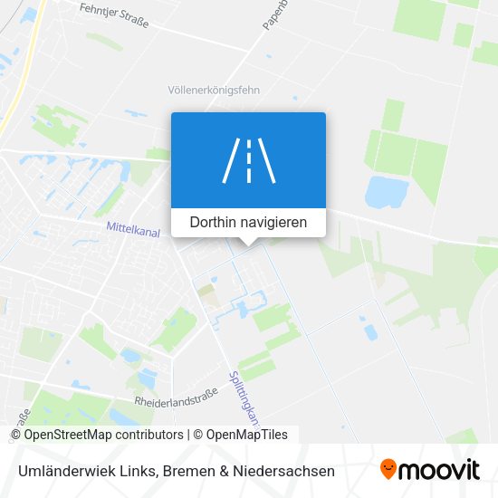 Umländerwiek Links Karte