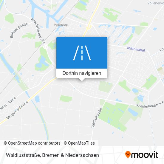 Waldluststraße Karte