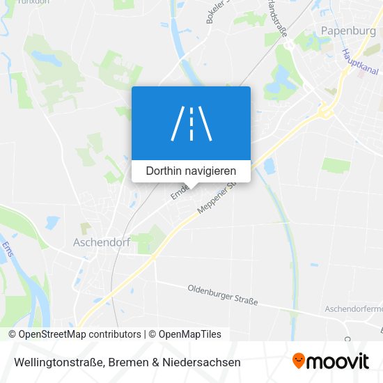 Wellingtonstraße Karte