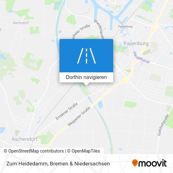 Zum Heidedamm Karte