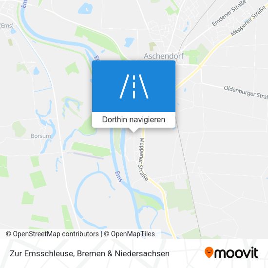 Zur Emsschleuse Karte