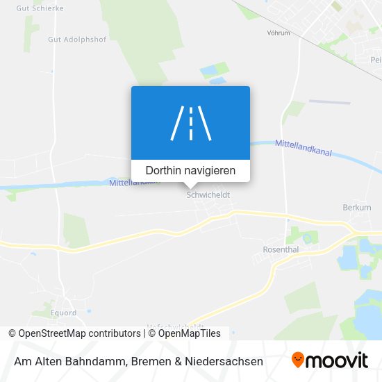 Am Alten Bahndamm Karte