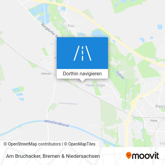 Am Bruchacker Karte