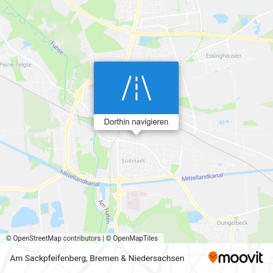 Am Sackpfeifenberg Karte