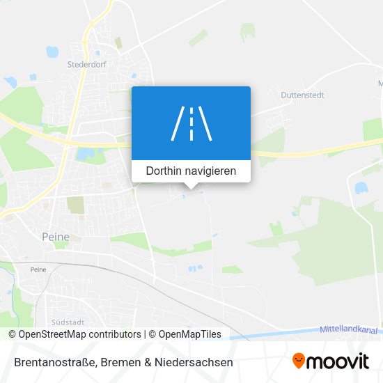 Brentanostraße Karte