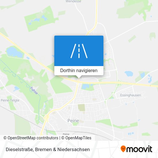 Dieselstraße Karte