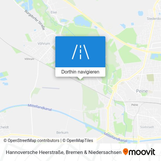 Hannoversche Heerstraße Karte