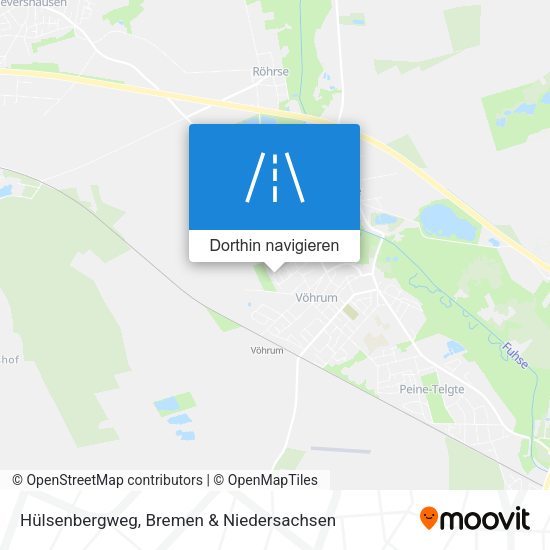 Hülsenbergweg Karte