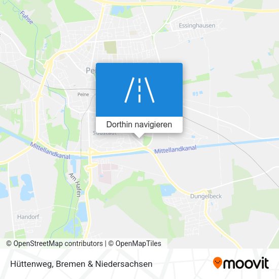 Hüttenweg Karte