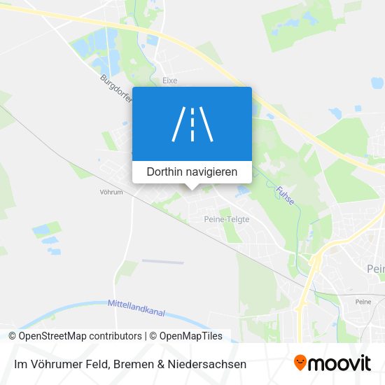 Im Vöhrumer Feld Karte