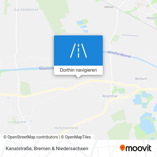 Kanalstraße Karte