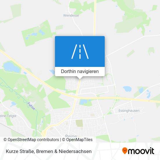 Kurze Straße Karte