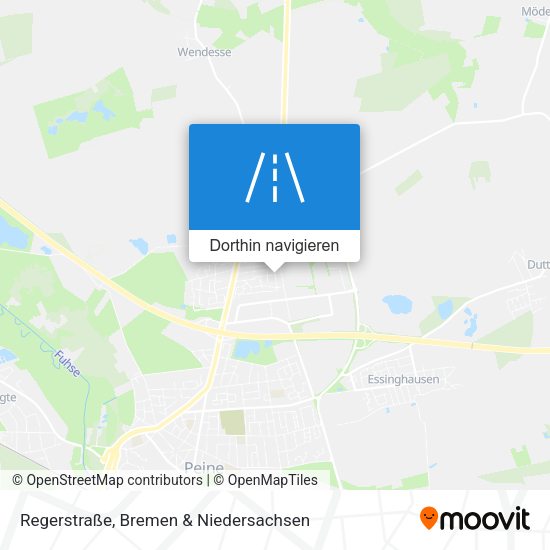 Regerstraße Karte
