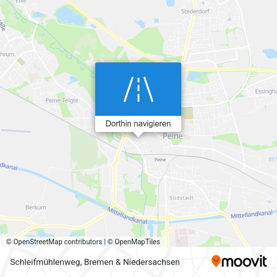 Schleifmühlenweg Karte