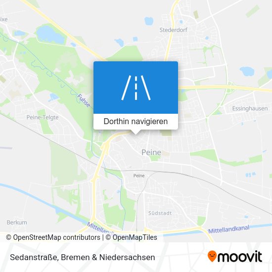 Sedanstraße Karte