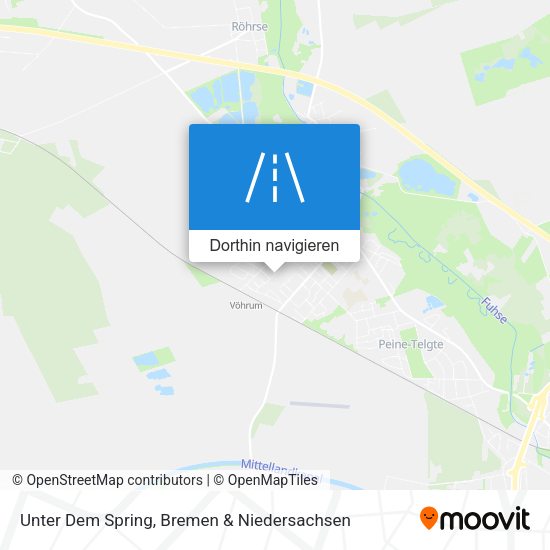 Unter Dem Spring Karte
