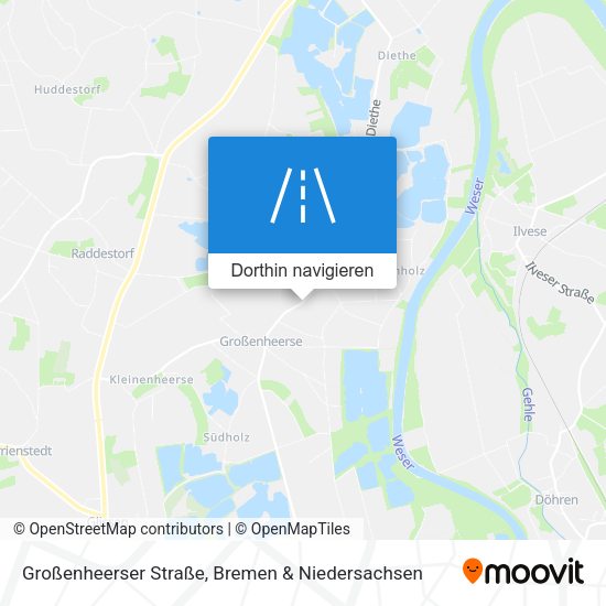 Großenheerser Straße Karte