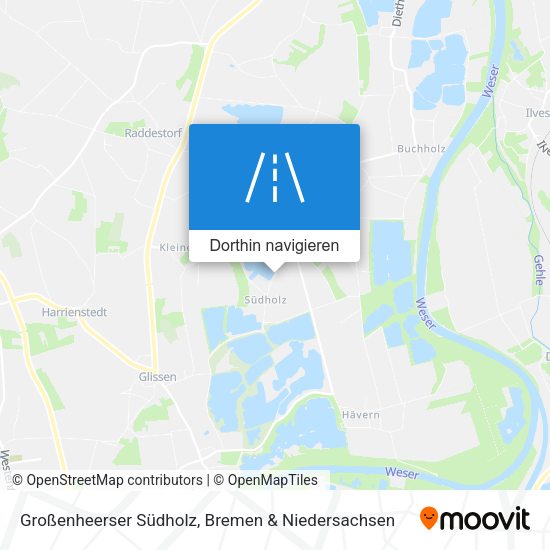 Großenheerser Südholz Karte