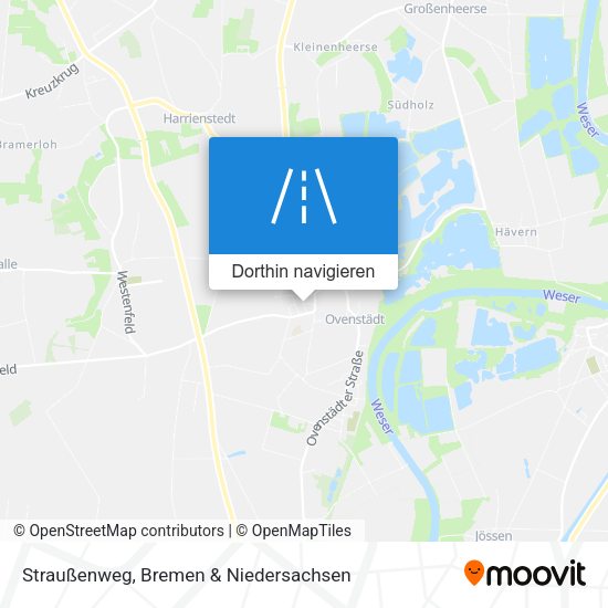 Straußenweg Karte